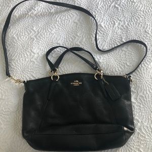 Coach bag black leather